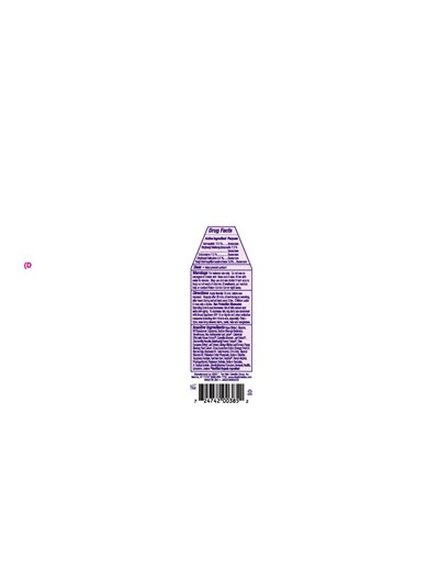 Image Of Back Label (Al0038500 Sunscreen Kid Spray Spf40 Back Label)